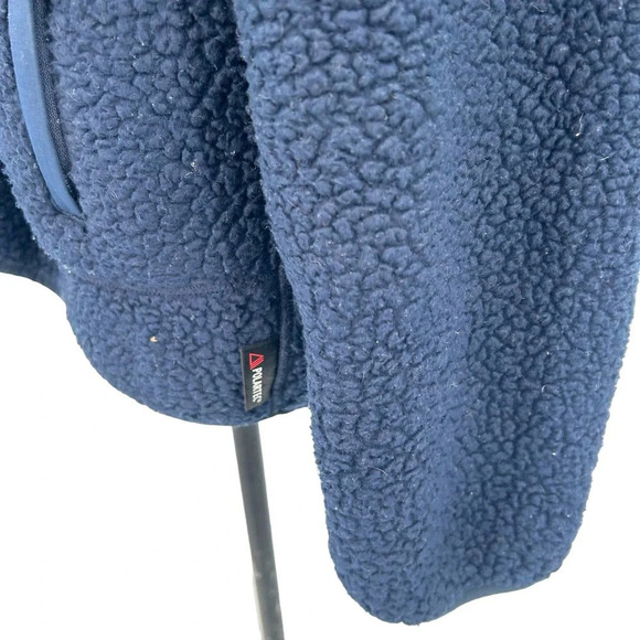 J. Crew Nordic Jacket in Polartec Sherpa‎ Fleece Navy Blue Men's Size XL - Picture 5 of 9